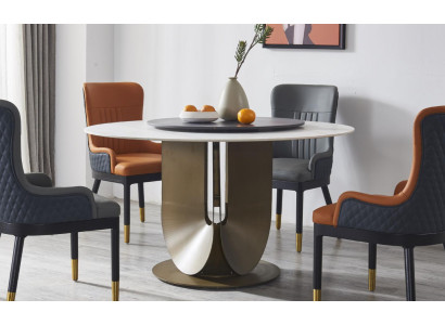 Kruhové stolní sloupoví design stůl kulatý kámen nábytek jídelní místnost jídelní stoly moderní