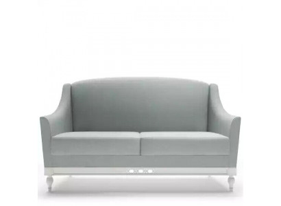 Sofa 2 Sitzer Sofas Design Luxus Textil Holz Polster Zweisitzer sedací soupravy