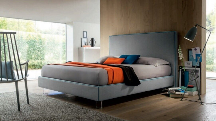 Luxusní postele Textil Hotel Potah sedadla Textil Italský designér postel Ložnice