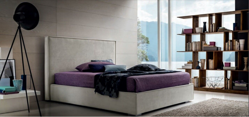 Postel 180x200 ložnice manželská lůžka luxusní hotelová postel dvoulůžko design dřevo moderní.