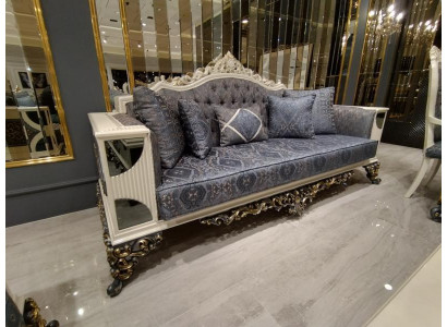 Designer Sofa Moderner 3-Sitzer Sofa Luxusní obývací pokoj Nový