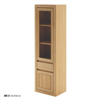 Echtholz Vitrine Hoch Schrank Glas Vitrinen Massive Möbel Echt Holz Schränke Neu Skleněná vitrína z masivního dřeva Výška skříně Skleněné vitríny Masivní nábytek Pravé dřevěné skříně Nové
