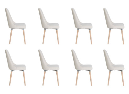 8x Design Polster Sitz Stühle Stuhl Seht Garnitur Sessel Lounge Club Set   8x Křesla s potahem Design Sedačka Sušák Souprava Křeslo Klubová Sada