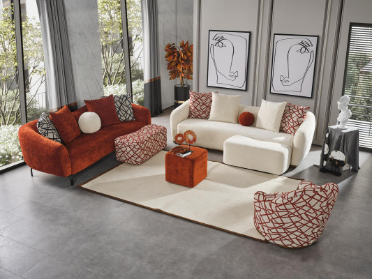 Sedačka 3místná moderní designová pohovka pro obývací pokoj - nový nábytek.
