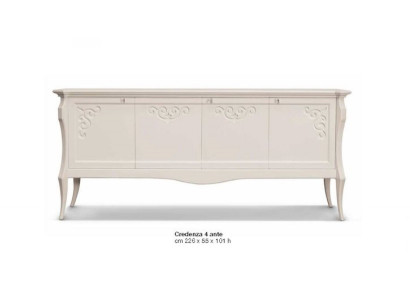 Luxus Sideboard Kommode Skříň Skříně Obývací pokoj Dřevo Velký Bílý