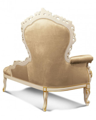 Chaiselounge Lůžko Chaise Chesterfield Pohovka Beige Lounge Sedadlo Polštář