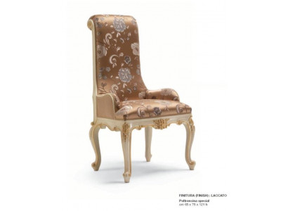 Luxus jídelní židle židle jídelní židle křeslo sedadel židle dřevo látka Beige sedadlo