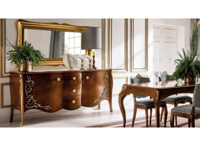 Nábytek Komoda Sideboard Skříň Klasická nová Komody Dřevo Skříně Kredenční stůl