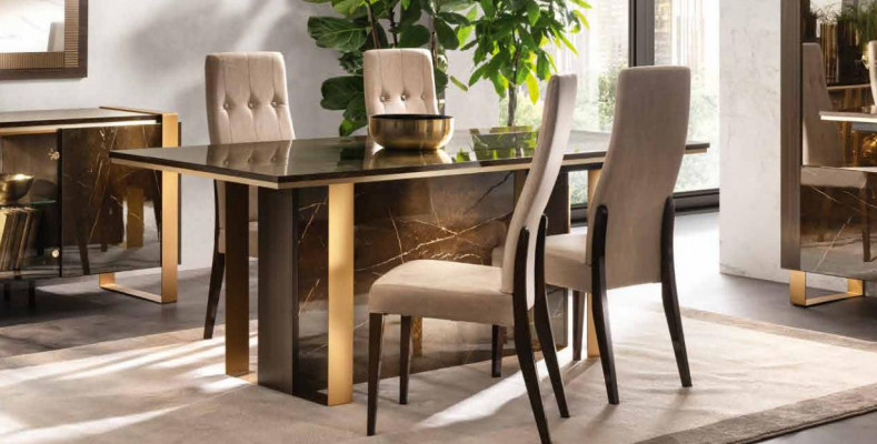 Italský design jídelní set garnýž židle stůl komoda skupina