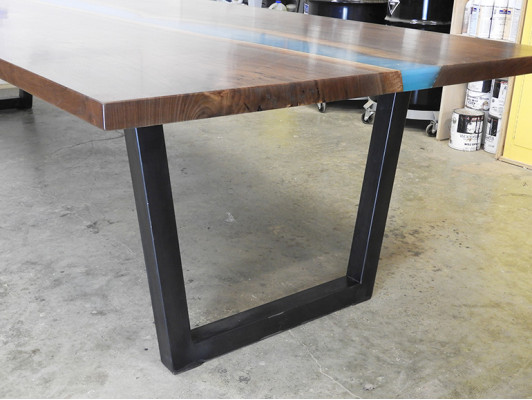 Epoxidový pryskyřicový stůl River Table Masivní 240x100 řeka stůl Nový Skutečný