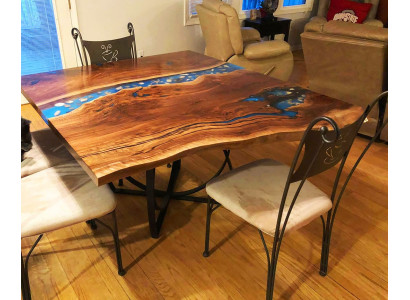 Míra, která vyhovuje židli epoxidová pryskyřice Epoxy Resin River Skutečné dřevo Cena 1 m² stolu
