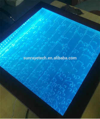 Design Stolek Konferenční stůl Voda Sloup Dekor Voda Pohovka Stoly LED