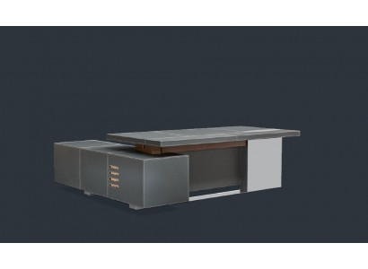 Design kancelářský nábytek Zařízení Psací stůl Rohový stůl Boss Kožený Dřevo