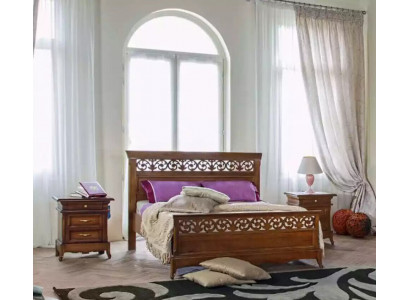 Postel 2x Noční stolky 3 dílný ložnice set Design Moderní Luxusní Postele