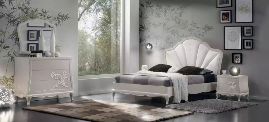 Luxus komoda s zrcadlem komody konzole dřevo moderní design šedá