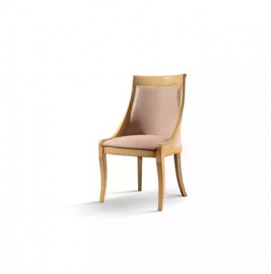 Jídelní židle Luxusní látkové křeslo Masivní dřevo Designové židle Potah Klasické