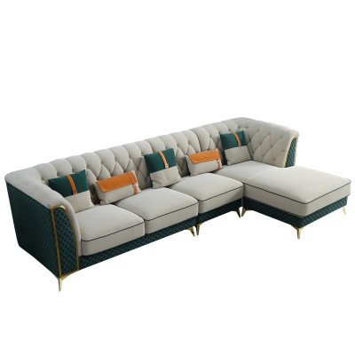 Design rohová sedací souprava LForm Kožená pohovka Pohovka Obývací souprava Souprava Design Moderní Pohovky