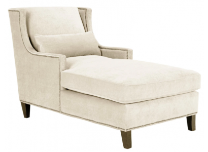 Chaiselongue Ležení Nábytek Ottomane Obývací pokoj Design Pohovka Beige Látka Ležící
