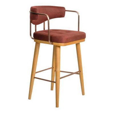 Elegant barový stůl designový židli dřevěná židle jídelní židle stolička bar hnědá nová